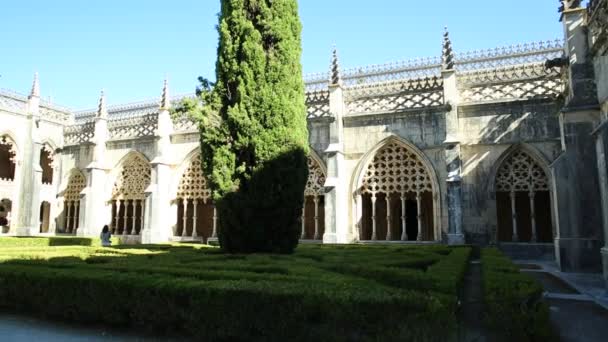 Monasterio gótico de Batalha — Vídeo de stock