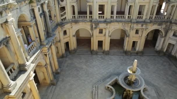 Convento de Cristo aéreo — Vídeo de stock