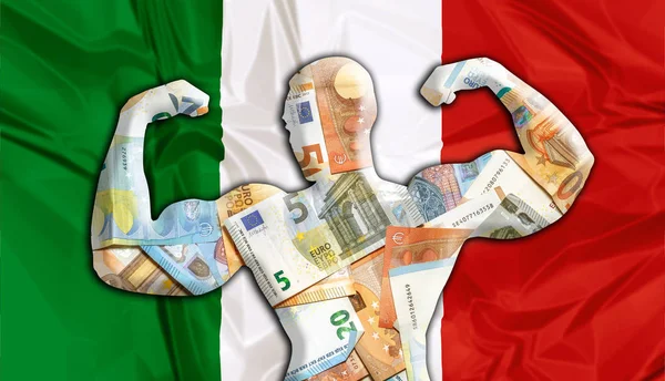 Italia Forte Euro — Foto Stock