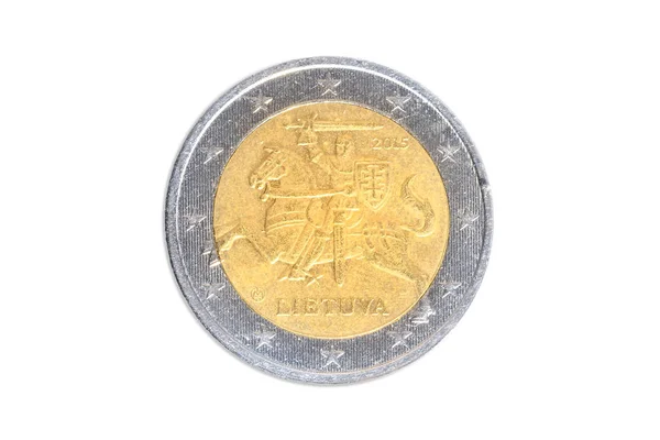 Litauiska två euromynt — Stockfoto