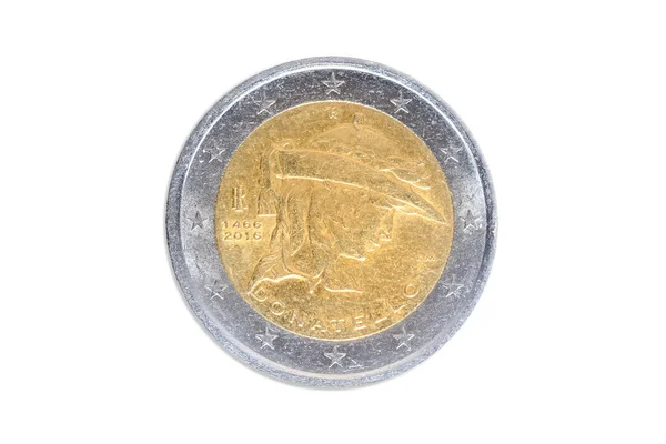 Donatello δύο ευρώ — Φωτογραφία Αρχείου