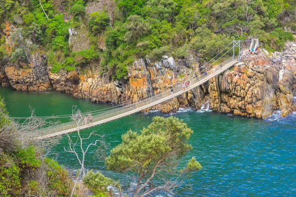 Storms rivier hangbrug — Stockfoto