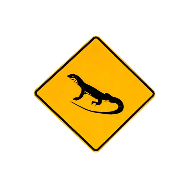 Lizards warning sign — Stock Photo, Image