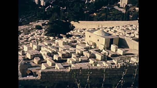 Jerusalem Jewish cemetery — Stock Video