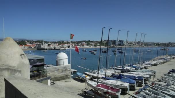 De jachthaven van Cascais — Stockvideo