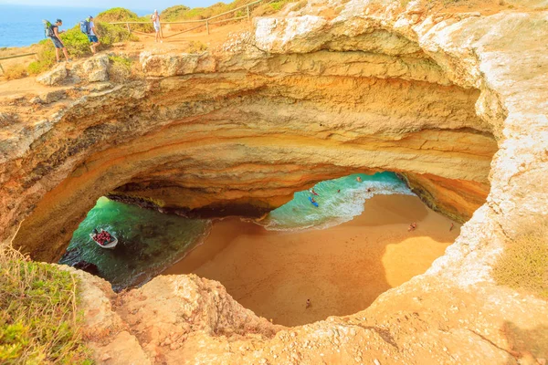 Benagil Cave aerial — Stock Photo, Image