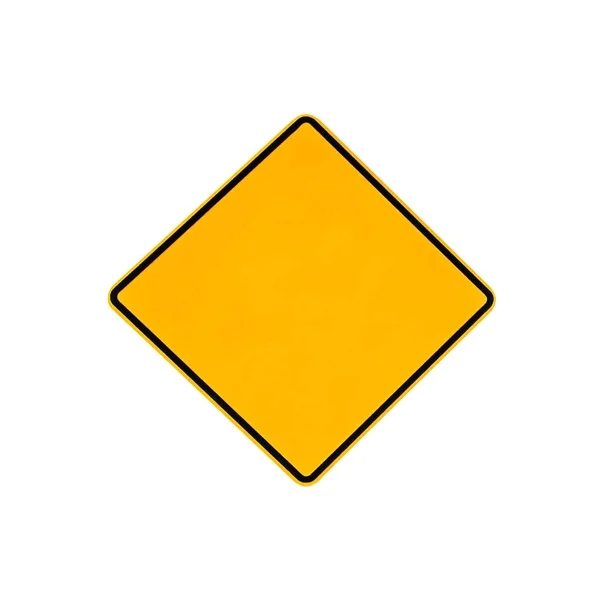 Blank warning sign — Stock Photo, Image