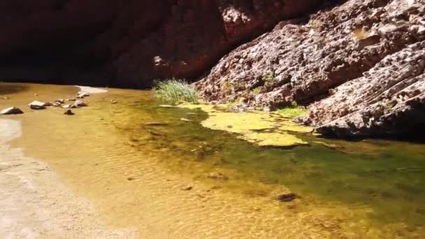 Großes Loch im Bach — Stockvideo