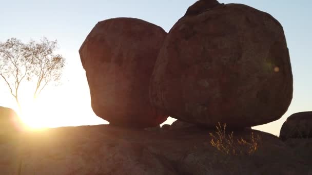 Devils Marbles Northern Territory — Stock Video