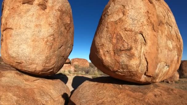 Devils Marbles Territorio del Nord — Video Stock