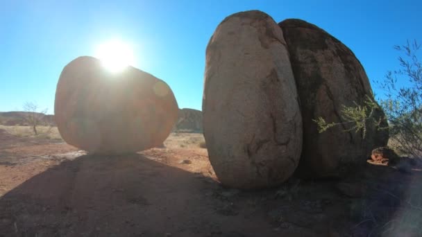 Devils Marbles Northern Territory — Stock Video