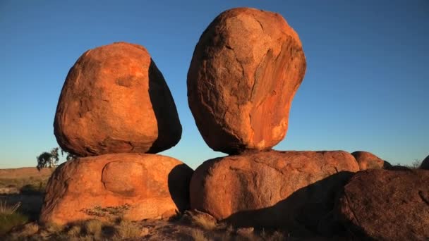 Devils Marbles Northern Territory — Stock Video