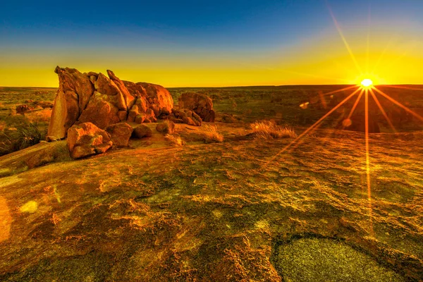 Panorama Diablos Mármoles puesta del sol — Foto de Stock