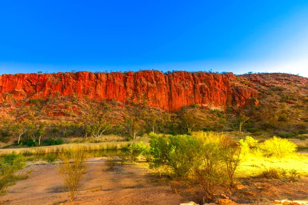 Glen Helen Gorge at night — Stock Photo, Image