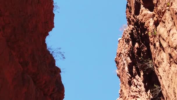 Standley Chasm at mid-day — Stockvideo