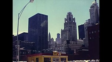 Chicago şehir merkezi silueti 1970 'ler