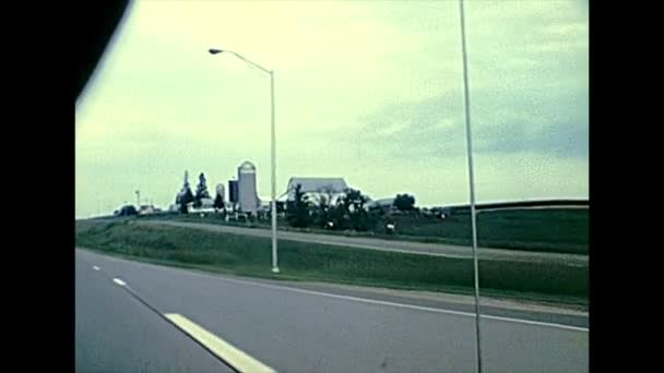 Minnesota Highway pedesaan — Stok Video