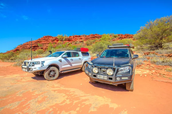 Outback woestijn 4wd — Stockfoto