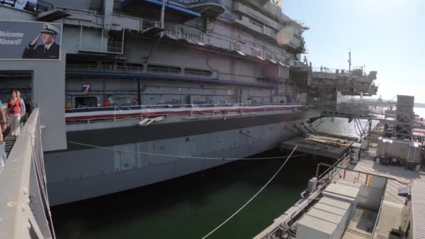 USS midway Múzeum — Stock videók