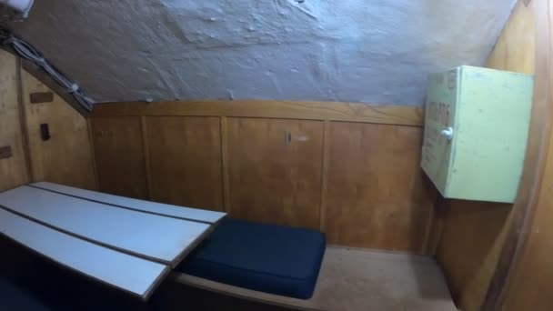 Sous-marin officiers chambre quart — Video