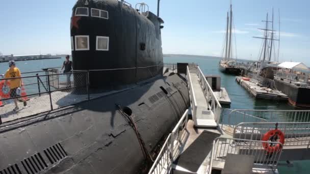 Sottomarino sovietico CCCP — Video Stock