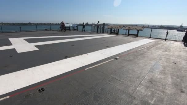 USS Midway piste de poste de pilotage — Video