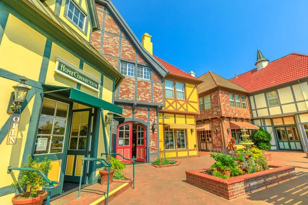 Історичний центр міста Solvang — стокове фото