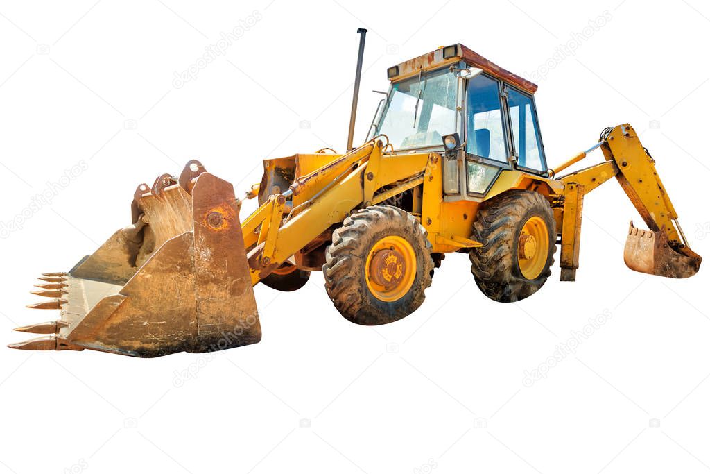 Excavator for building isolated