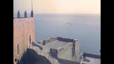 Peniscola duvarları 1970 'lerde görülüyor