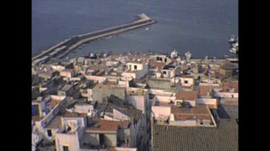 1970 'lerde Peniscola şehir manzarası