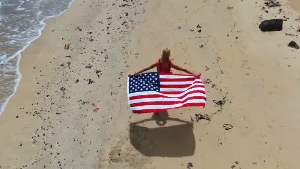 Indipendence day USA flag — Stok video