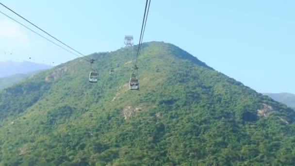 Ngong Ping 360 Cable Car TIME LAPSE — Vídeos de Stock