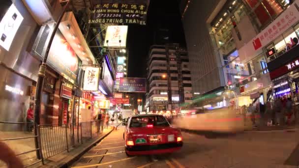 Asiático táxi em iSQUARE — Vídeo de Stock