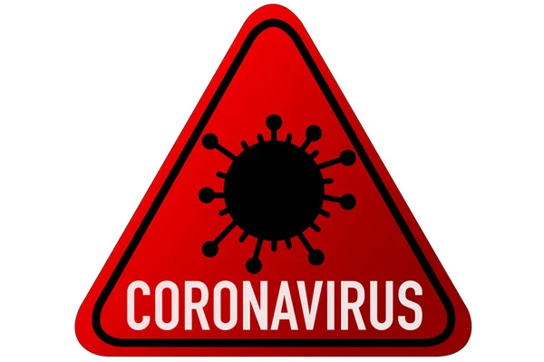 Batteri del coronavirus segno sul bianco — Foto Stock