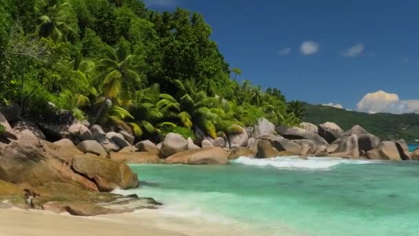 Seychelles Isla tropical — Vídeo de stock