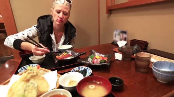 Restaurante japonês em Kyoto — Vídeo de Stock