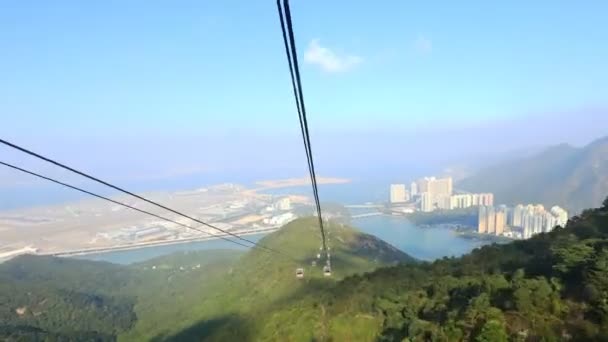 Ngong Ping 360 Cable Car TIME LAPSE — Stok video