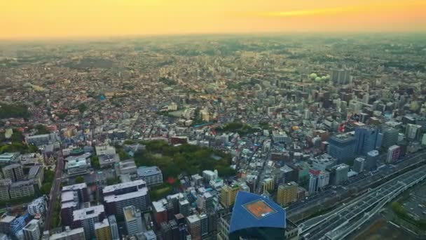 Yokohama Cityscape skyline crepuscolo — Video Stock