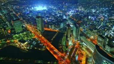 Yokohama manzarası dusk