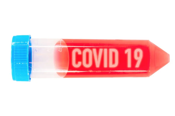 Позитивний аналіз крові COVID 19 — стокове фото