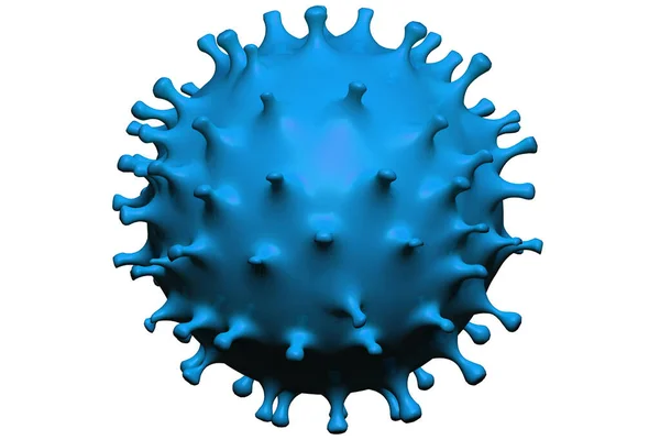 3d Cella virus Coronavirus isolata — Foto Stock