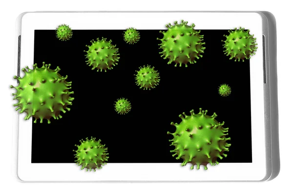 Covid-19感染タブレット — ストック写真