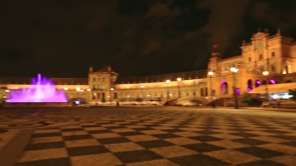 Spain Square bridge Seville — Stock Video