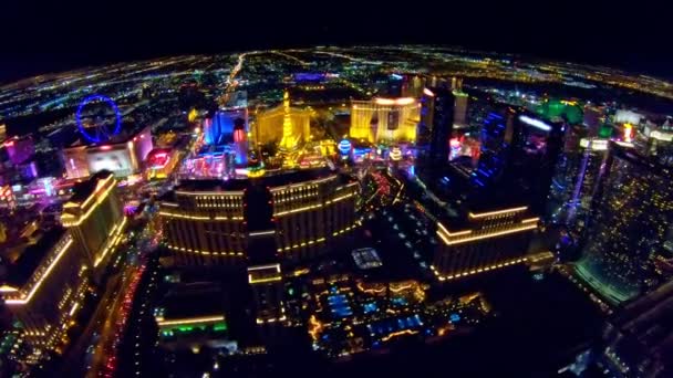 Las Vegas bei Nacht — Stockvideo