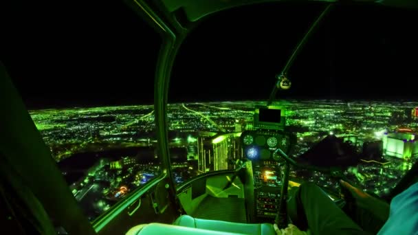 Helicopter on matrix virtual reality — Stock Video