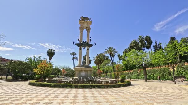 Sevilla Jardines de Murillo — Vídeo de stock