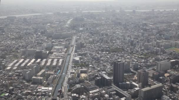 Lasso di tempo skyline di Tokyo — Video Stock