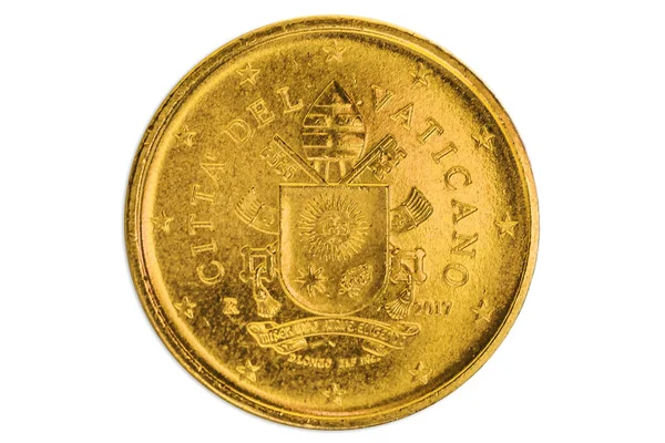Vatikanstadt fünfzig Cent Euro — Stockfoto