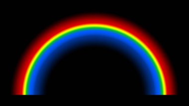 Siyah arkaplanda gökkuşağı