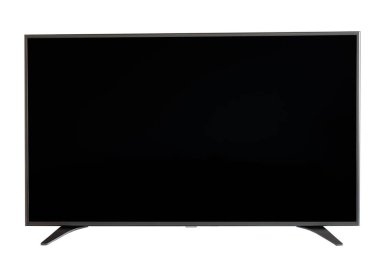 Beyaz arka plan üzerinde birlikte izole düz Lcd televizyon